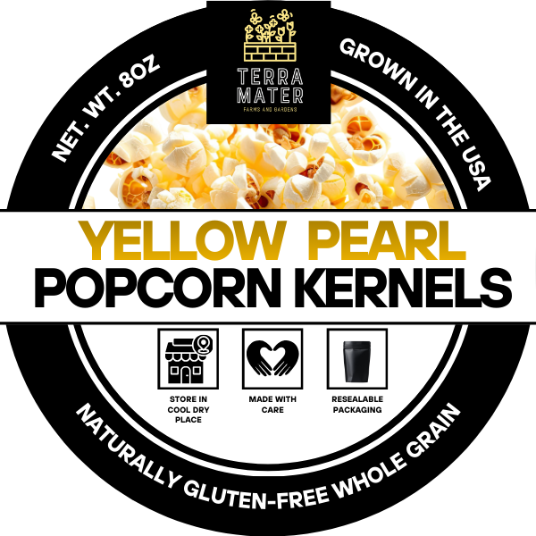 Yellow Pearl Popcorn Kernels Classic small-kernel popcorn with tender ...